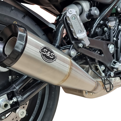 S&S CYCLE Grand National Slip-On Muffler - Brushed Stainless Steel - X™500 550-1114