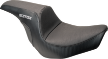 SLYFOX Lowrider Drifter Seat - Gray Logo - Smooth Vinyl - Carbon Fiber - FXLR/FLSB '18-'24 0802-1590