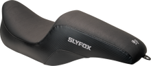 SLYFOX Drifter Seat - Gray Logo - Smooth Vinyl - Carbon Fiber - FL '97-'07 0801-1613