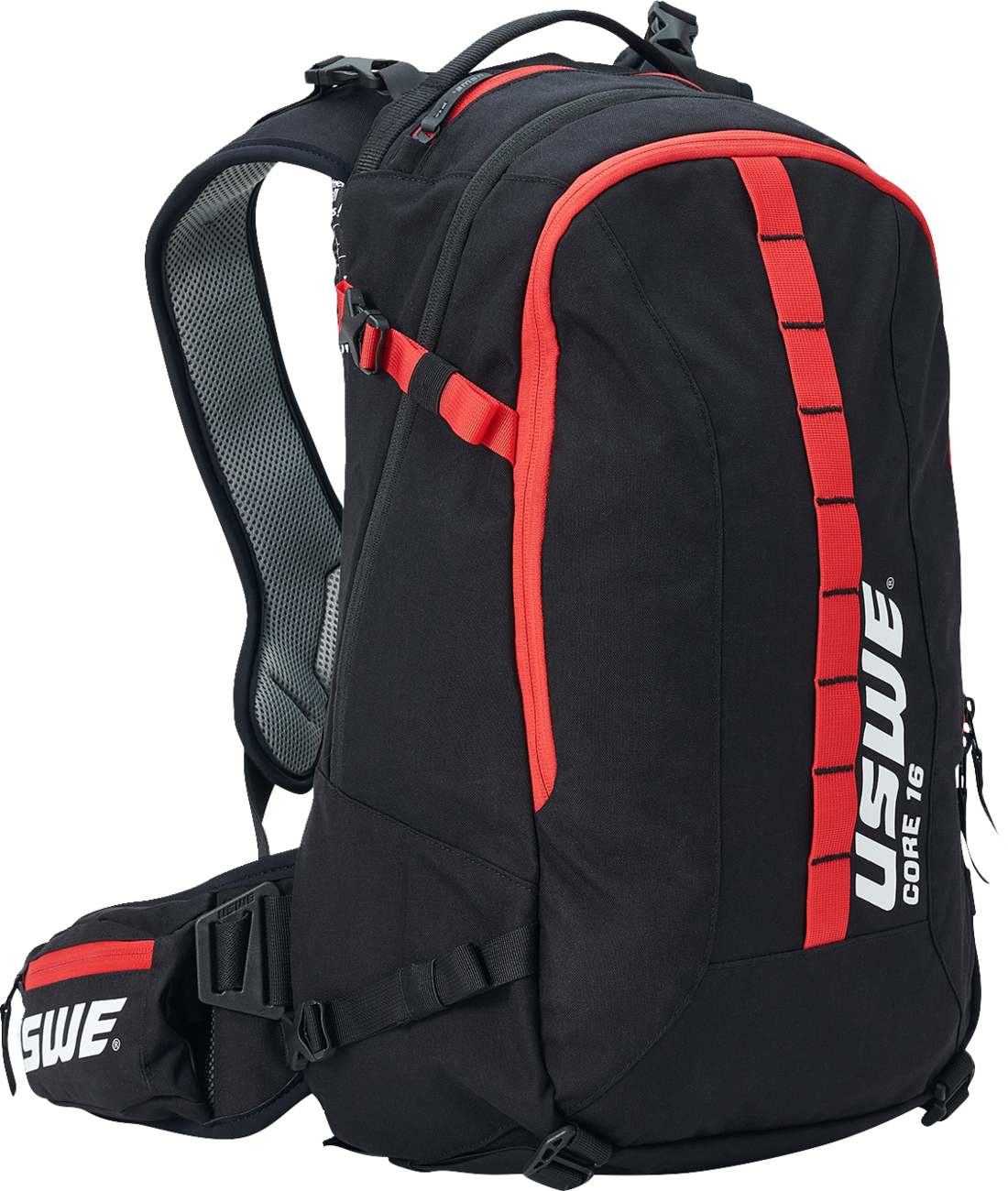 USWE Core Off-Road Daypack - 16L - Black/Red 2163336