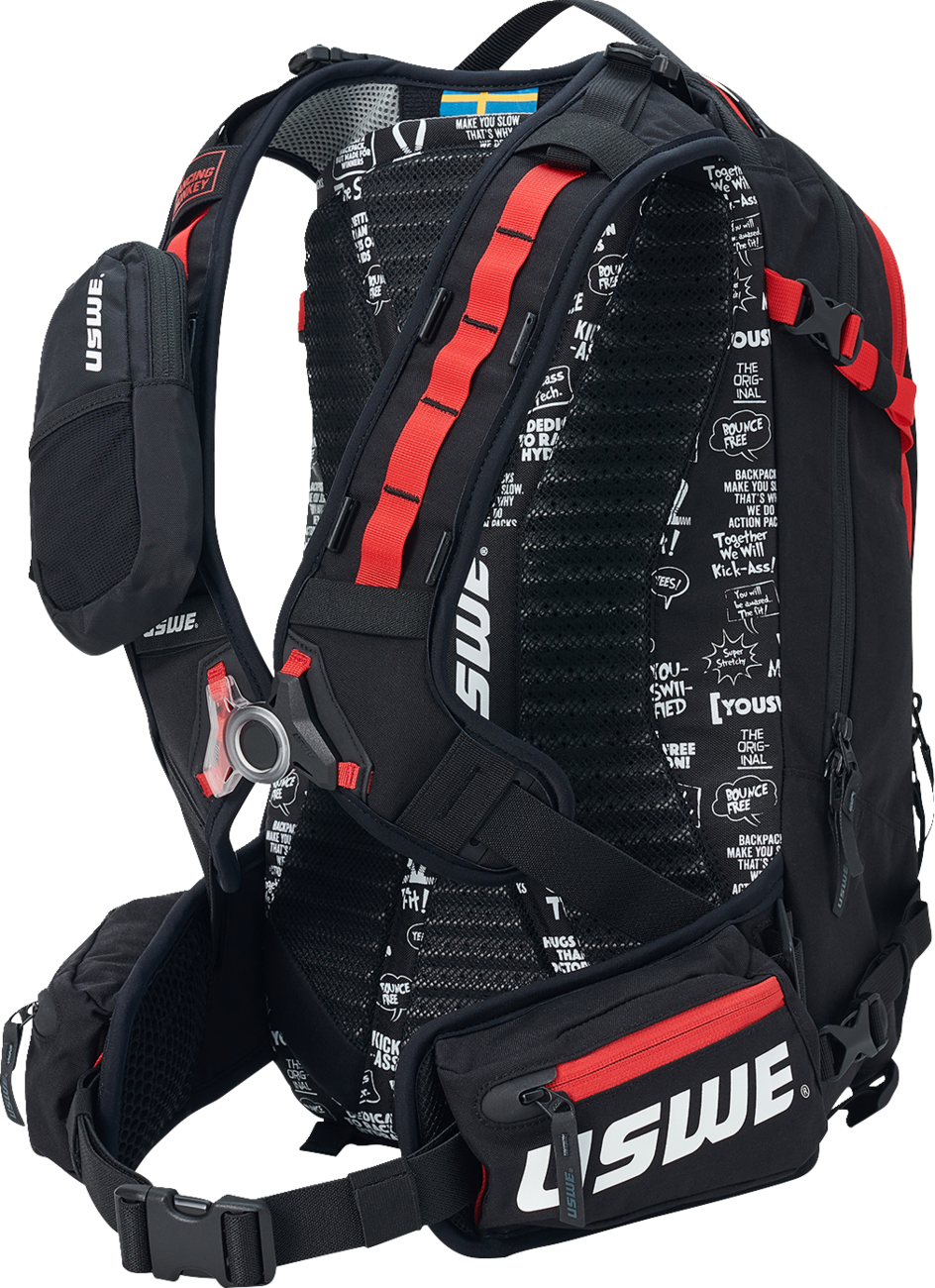 USWE Core Off-Road Daypack - 16L - Black/Red 2163336
