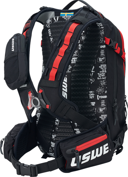 USWE Core Off-Road Daypack - 16L - Black/Red 2163336
