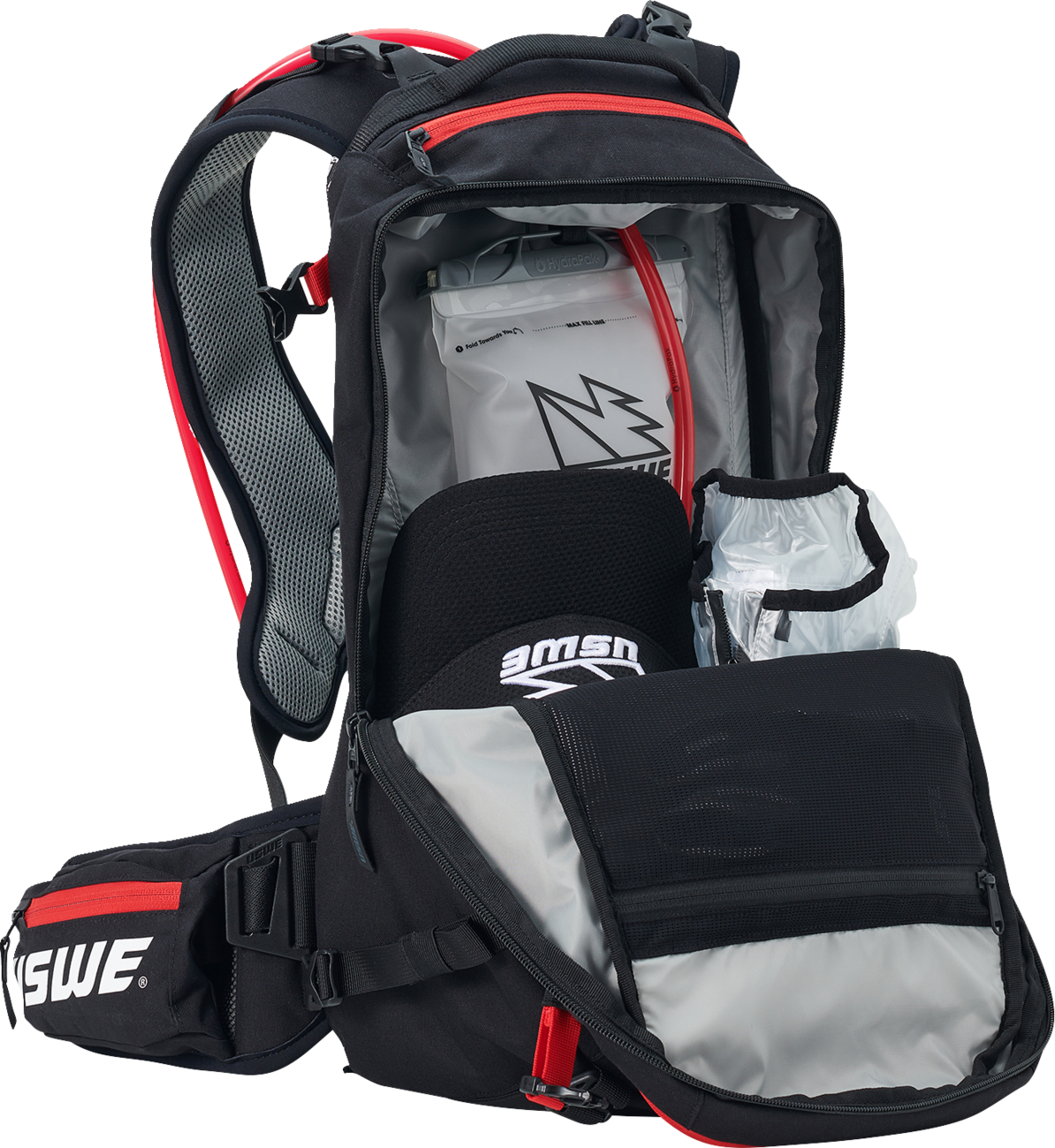 USWE Core Off-Road Daypack - 16L - Black/Red 2163336