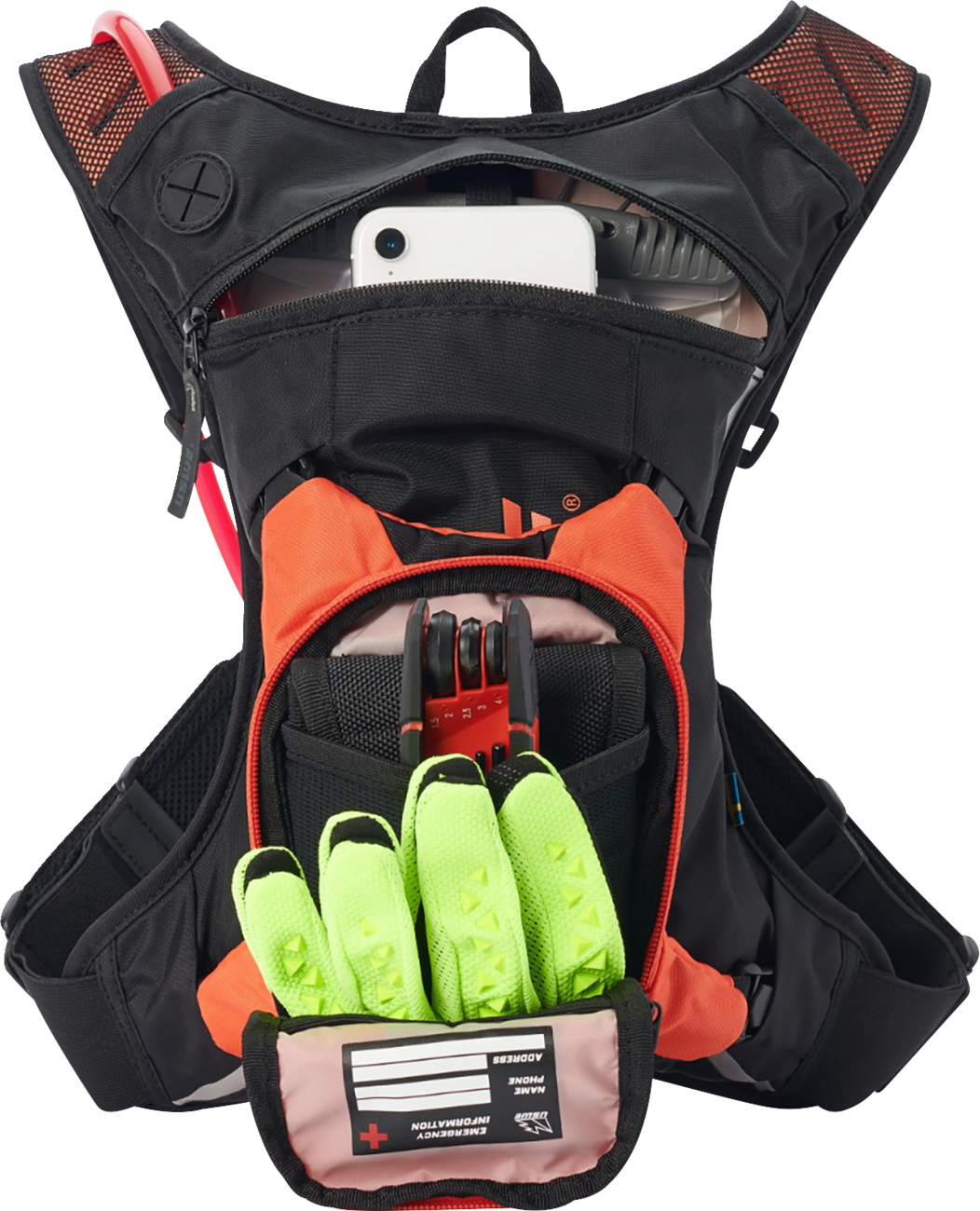 USWE Moto Hydration Pack - 3L - Factory Orange/Black 5203090038