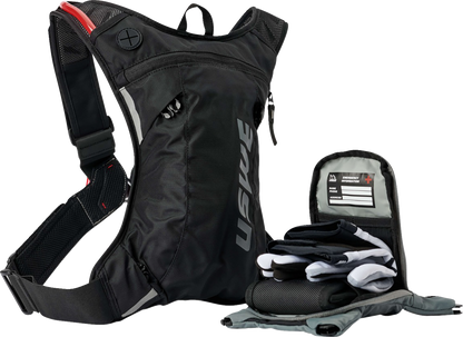 USWE Moto Hydration Pack - 3L - Carbon Black/Gray 5203085001