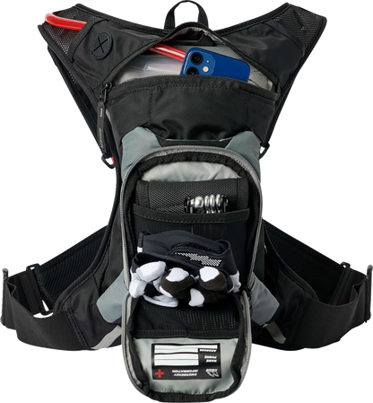 USWE Moto Hydration Pack - 3L - Carbon Black/Gray 5203085001
