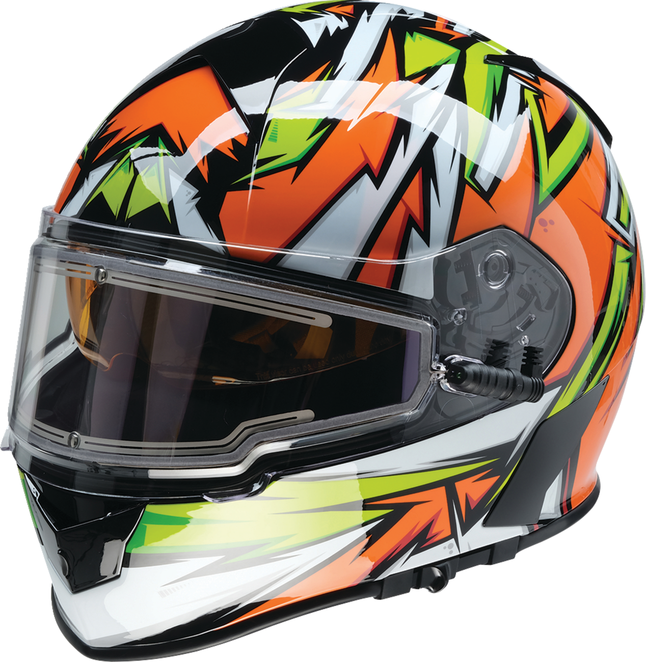 Z1R Warrant Snow Helmet - Neuron - Orange/Green - XL 0101-17227