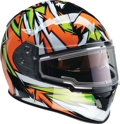 Z1R Warrant Snow Helmet - Neuron - Orange/Green - Medium 0101-17225