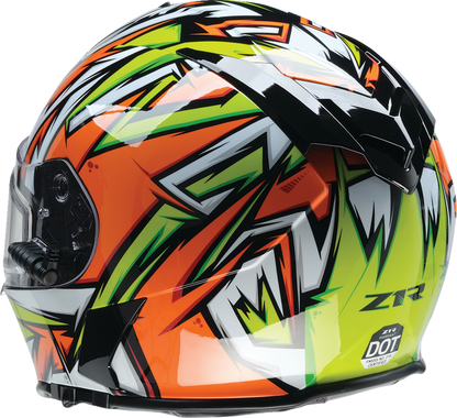 Z1R Warrant Snow Helmet - Neuron - Orange/Green - XS 0101-17223
