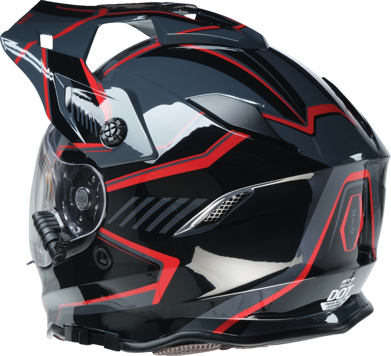Z1R Range 2.0 Snow Helmet - Rotor - Black/Red - Large 0101-17232