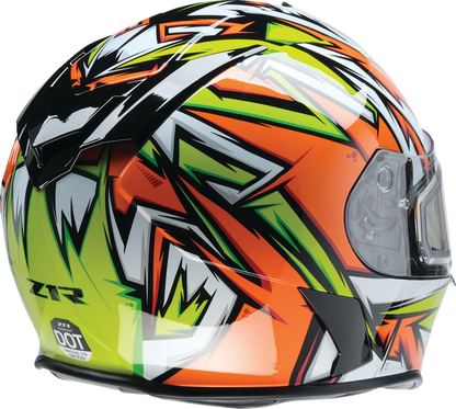 Z1R Warrant Snow Helmet - Neuron - Orange/Green - XS 0101-17223