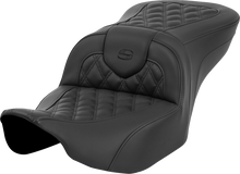 SADDLEMEN Roadsofa™ Seat - without Backrest - Lattice Stitch - Black - FL '23-'24 823-07-182
