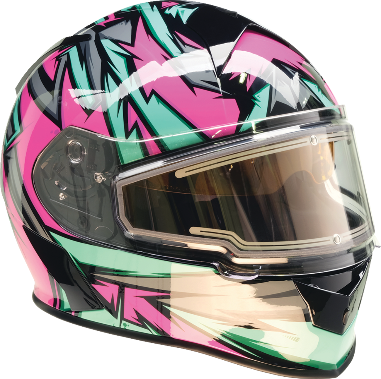 Z1R Warrant Snow Helmet - Neuron - Pink/Teal - Small 0101-17210