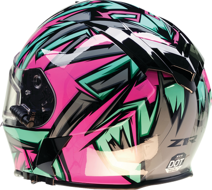 Z1R Warrant Snow Helmet - Neuron - Pink/Teal - Medium 0101-17211