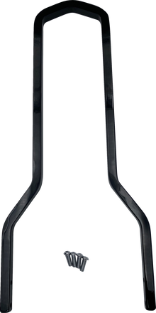 DRAG SPECIALTIES Round Sissy Bar - Black - 14.75"H x 8.75"W X08-0040GBT