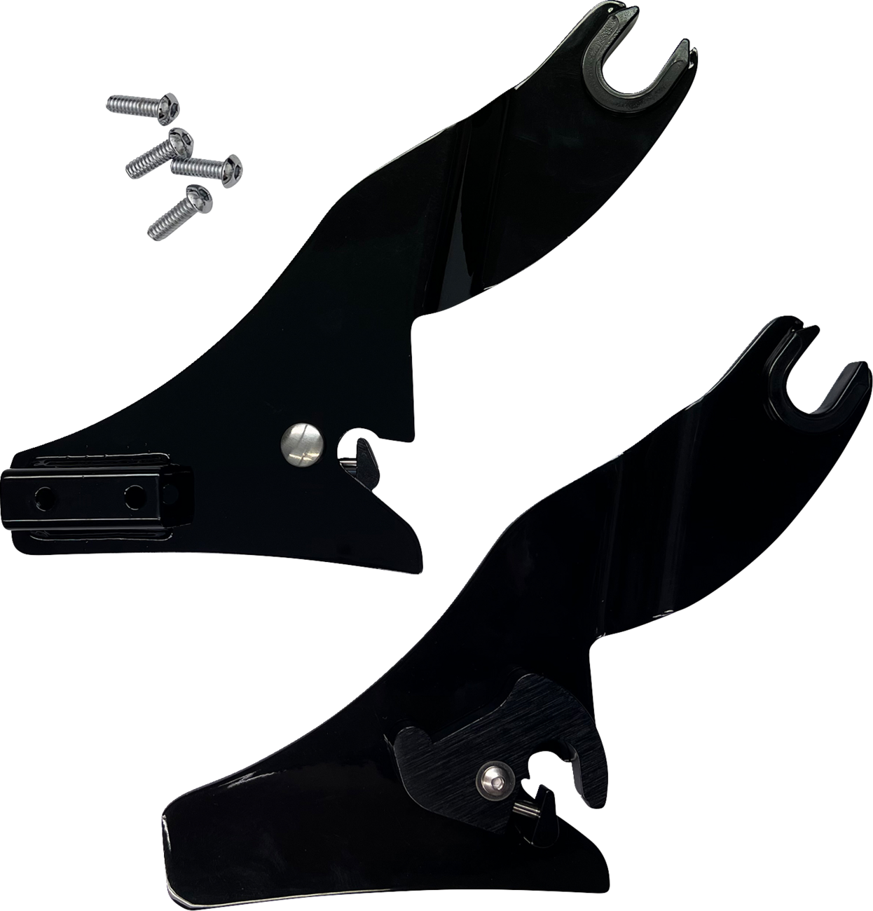 DRAG SPECIALTIES Quick Release Side Plates - Black X08-0021GB