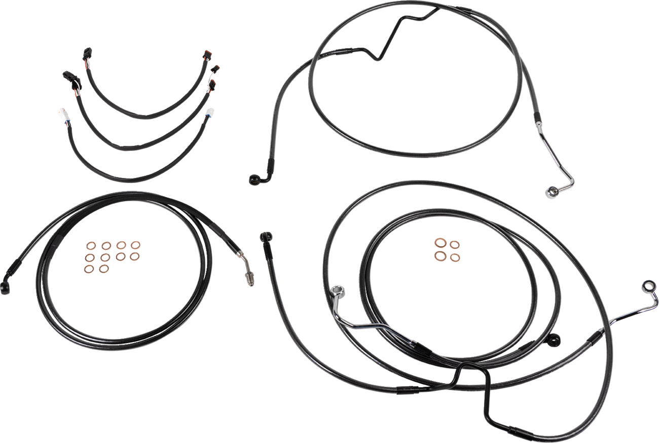 MAGNUM SHIELDING 1-1/4" Viking Handlebar Installation Kit - 12" - Black Pearl™ 48884-412
