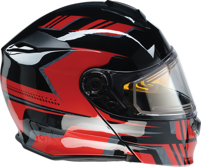 Z1R Solaris 2.0 Helmet - First Tracks - Electric - Dual Pane - Black/Red - Small 0120-0826