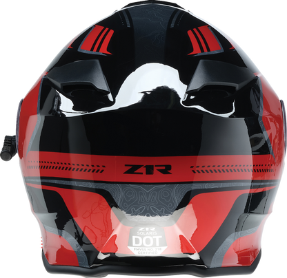 Z1R Solaris 2.0 Helmet - First Tracks - Electric - Dual Pane - Black/Red - XS 0120-0825