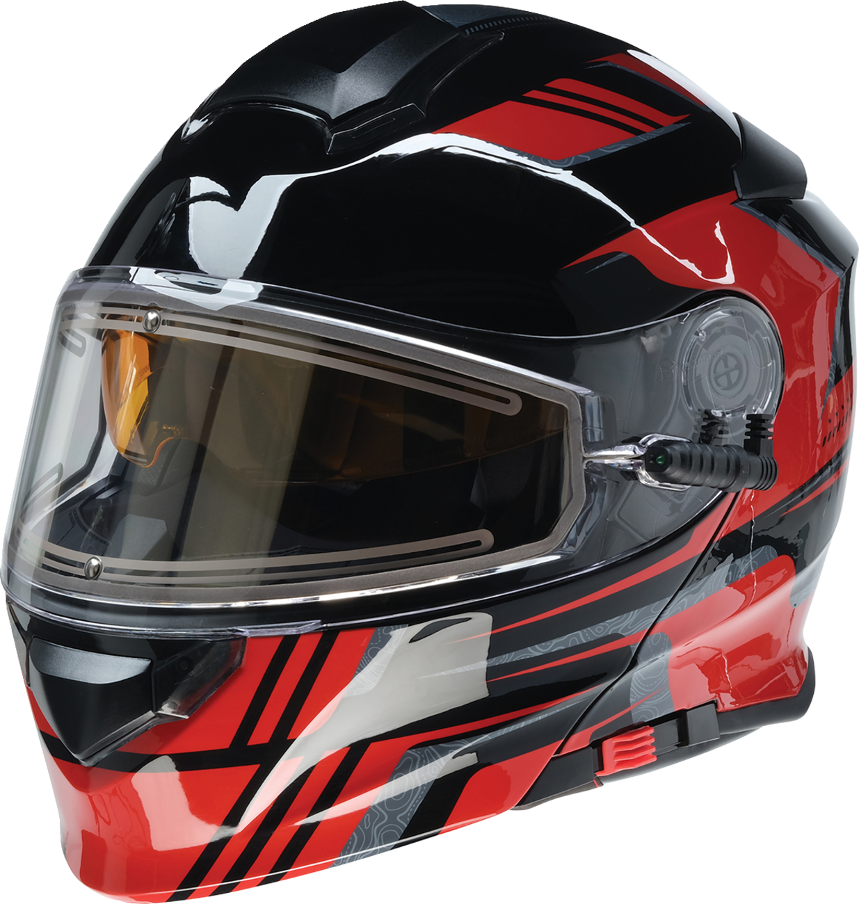 Z1R Solaris 2.0 Helmet - First Tracks - Electric - Dual Pane - Black/Red - 2XL 0120-0830