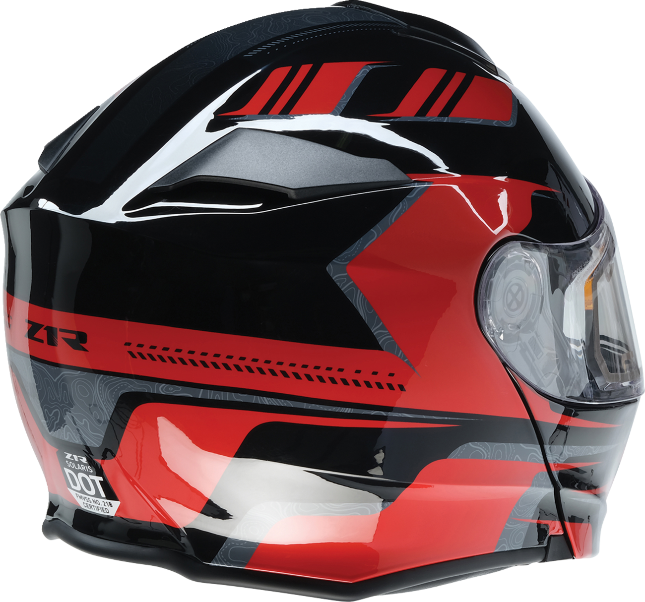 Z1R Solaris 2.0 Helmet - First Tracks - Electric - Dual Pane - Black/Red - 2XL 0120-0830