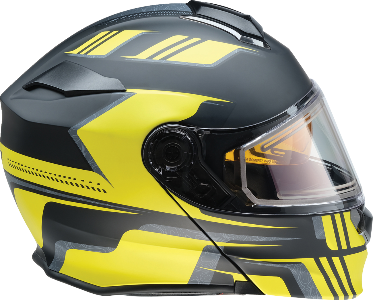 Z1R Solaris 2.0 Helmet - First Tracks - Electric - Dual Pane - Black/Hi-Viz - XS 0120-0837