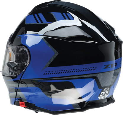 Z1R Solaris 2.0 Helmet - First Tracks - Electric - Dual Pane - Black/Blue - 2XL 0120-0836