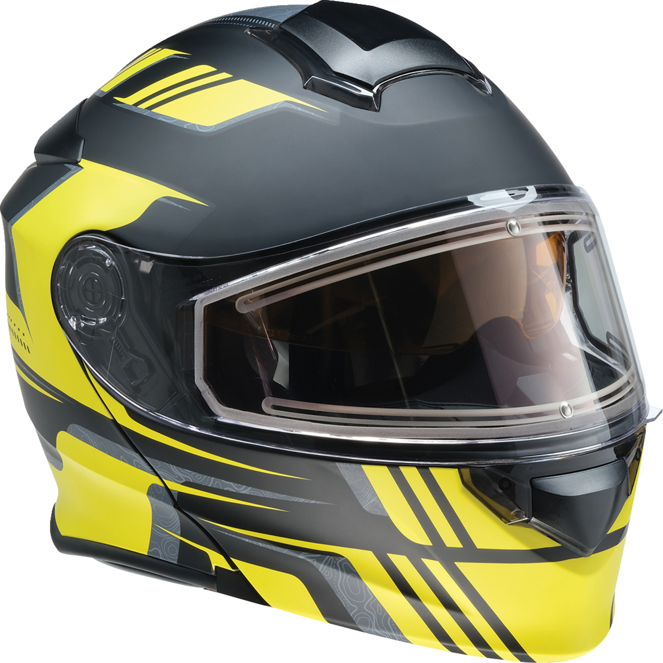Z1R Solaris 2.0 Helmet - First Tracks - Electric - Dual Pane - Black/Hi-Viz - Large 0120-0840