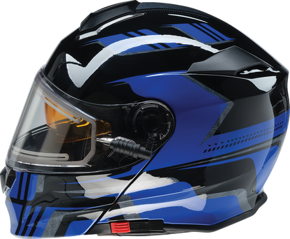 Z1R Solaris 2.0 Helmet - First Tracks - Electric - Dual Pane - Black/Blue - XL 0120-0835