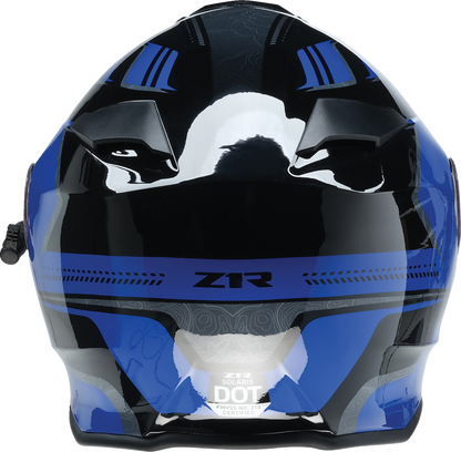 Z1R Solaris 2.0 Helmet - First Tracks - Electric - Dual Pane - Black/Blue - XL 0120-0835