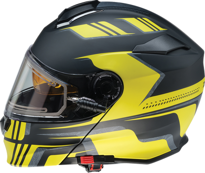 Z1R Solaris 2.0 Helmet - First Tracks - Electric - Dual Pane - Black/Hi-Viz - XL 0120-0841