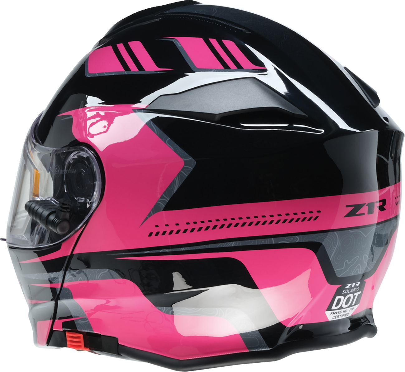 Z1R Solaris 2.0 Helmet - First Tracks - Electric - Dual Pane - Black/Pink - Medium 0120-0845
