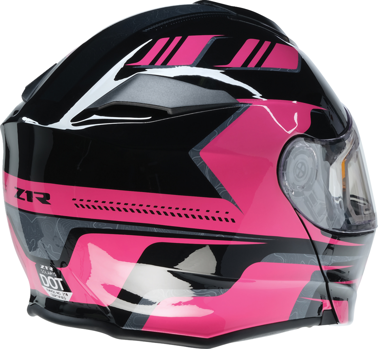 Z1R Solaris 2.0 Helmet - First Tracks - Electric - Dual Pane - Black/Pink - Large 0120-0846
