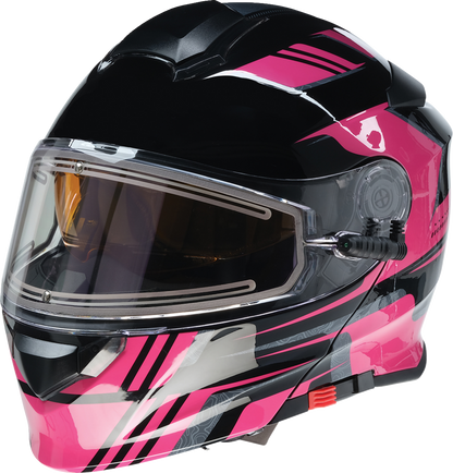 Z1R Solaris 2.0 Helmet - First Tracks - Electric - Dual Pane - Black/Pink - XL 0120-0847