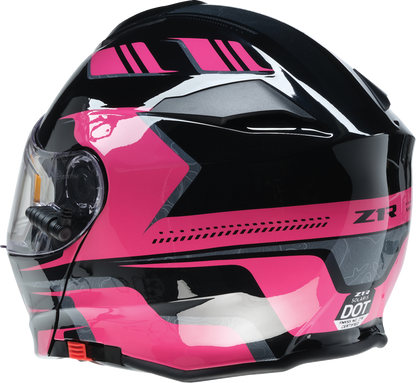 Z1R Solaris 2.0 Helmet - First Tracks - Electric - Dual Pane - Black/Pink - XL 0120-0847