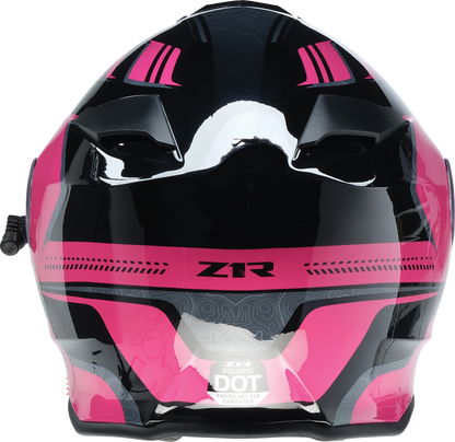 Z1R Solaris 2.0 Helmet - First Tracks - Electric - Dual Pane - Black/Pink - 2XL 0120-0848
