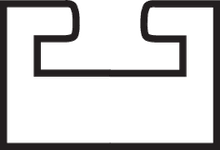 KIMPEX Black Slide - 48.50" - Profile 2 400545
