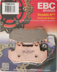 Brake Pads Fa69/3hh Double H Sintered