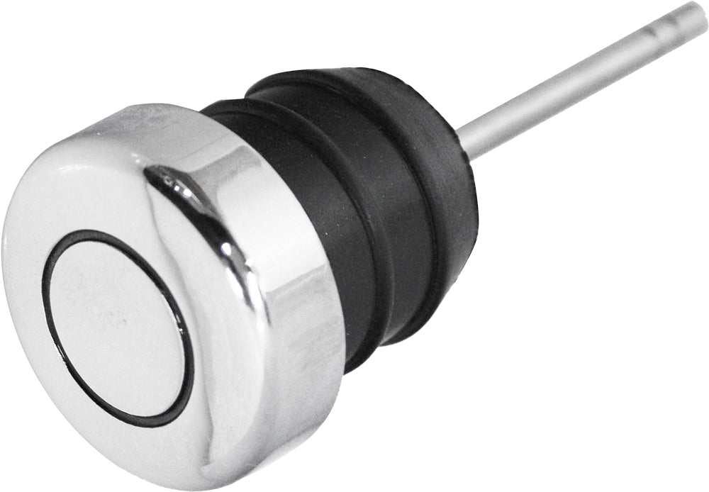 Oil Tank Rubber Filler Plug Chrome Short Dipstick 2.5"