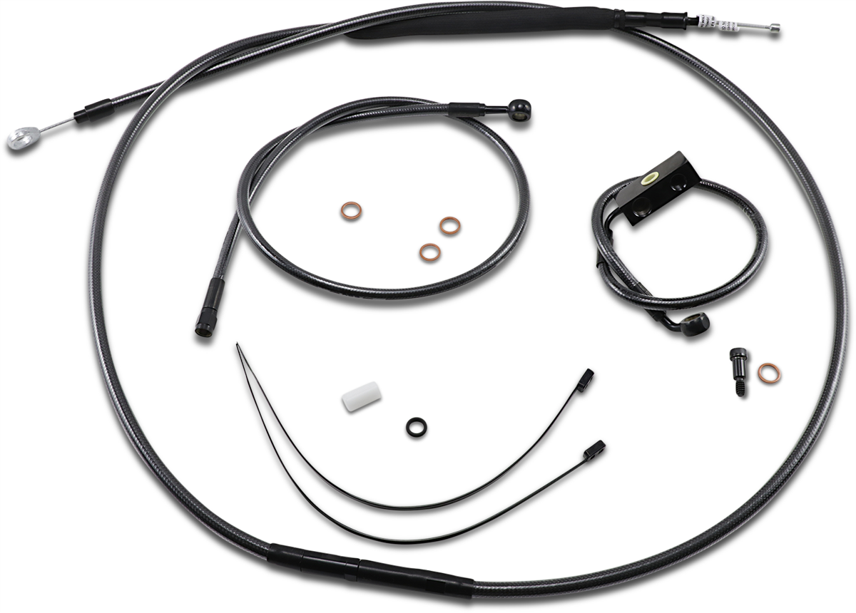 MAGNUM SHIELDING Black Pearl™ Designer Handlebar Installation Kit - 12"-14" - '18-'24 Softail 487941
