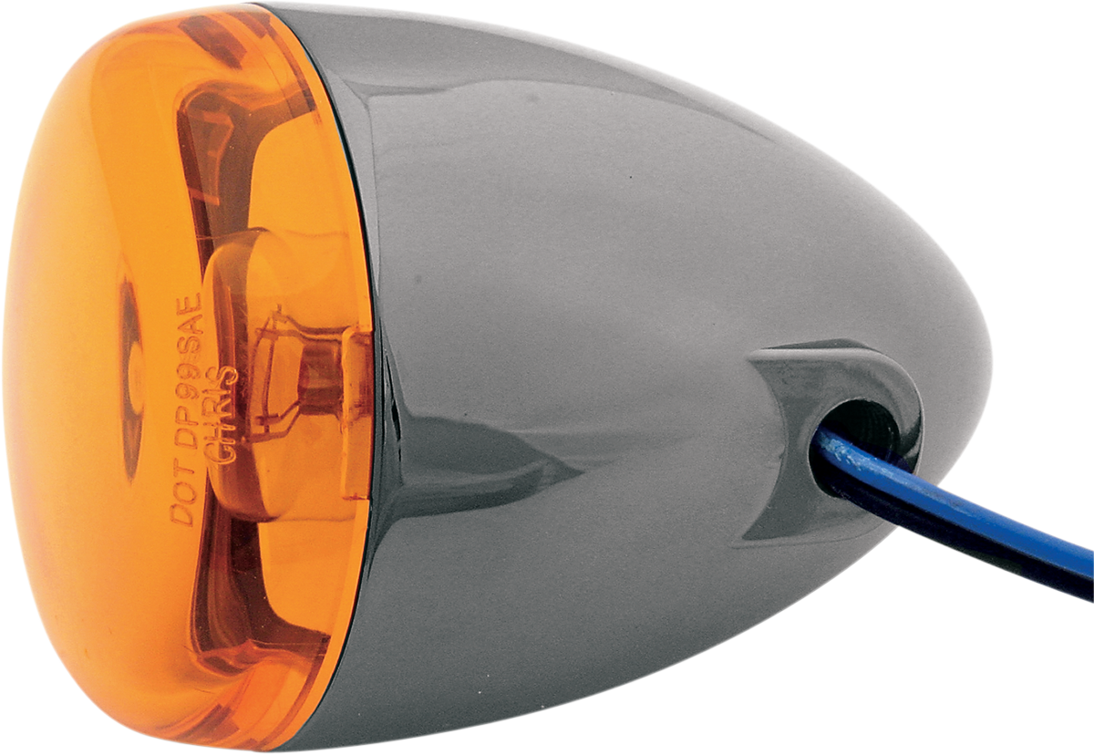 CHRIS PRODUCTS LED Turn Signal - Black Nickel/Amber 8501A-BN