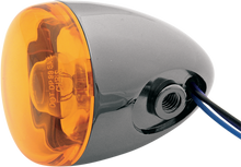 CHRIS PRODUCTS Turn Signal - Black Nickel/Amber 8887A-BN