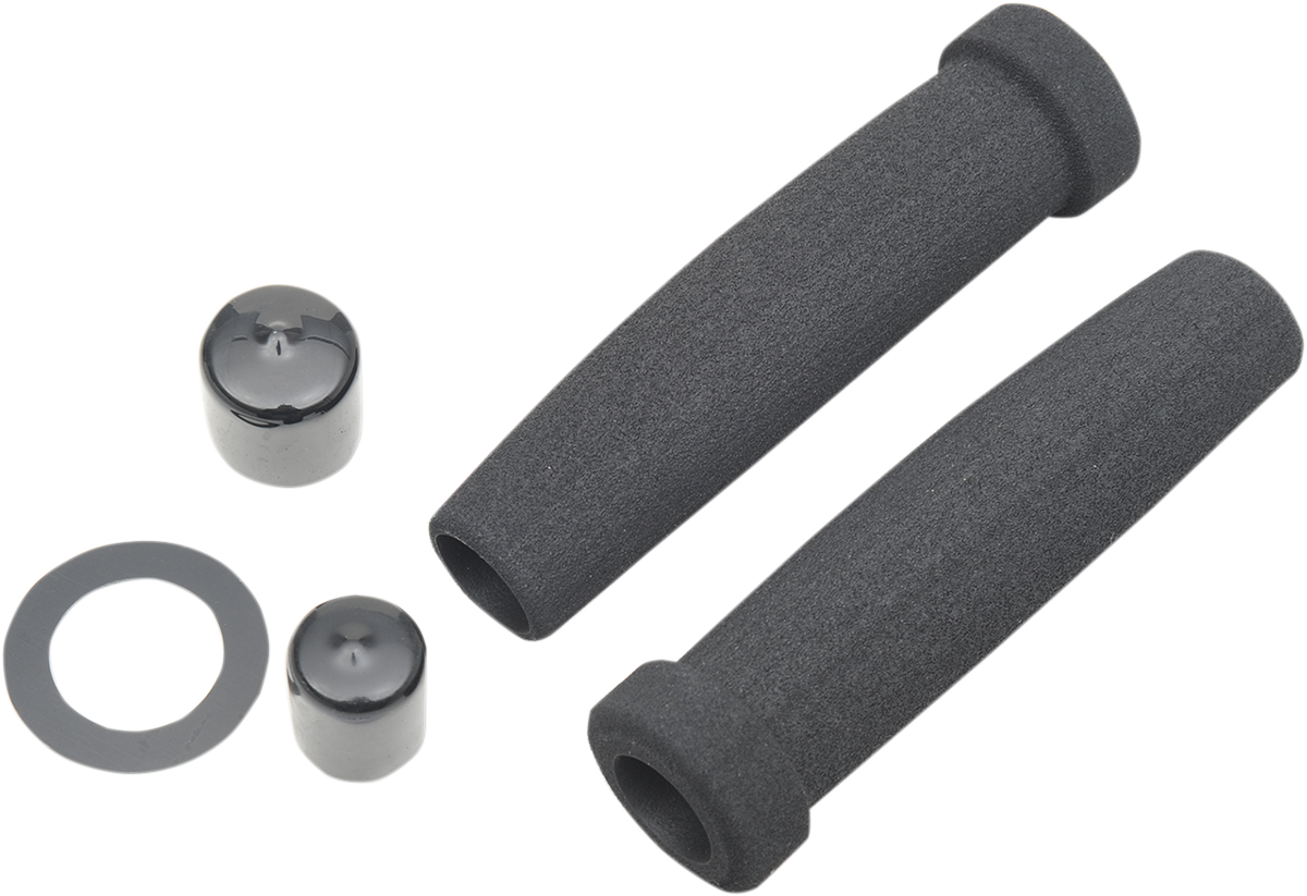 GRAB ON Classic Superbike Grips - Black MC313