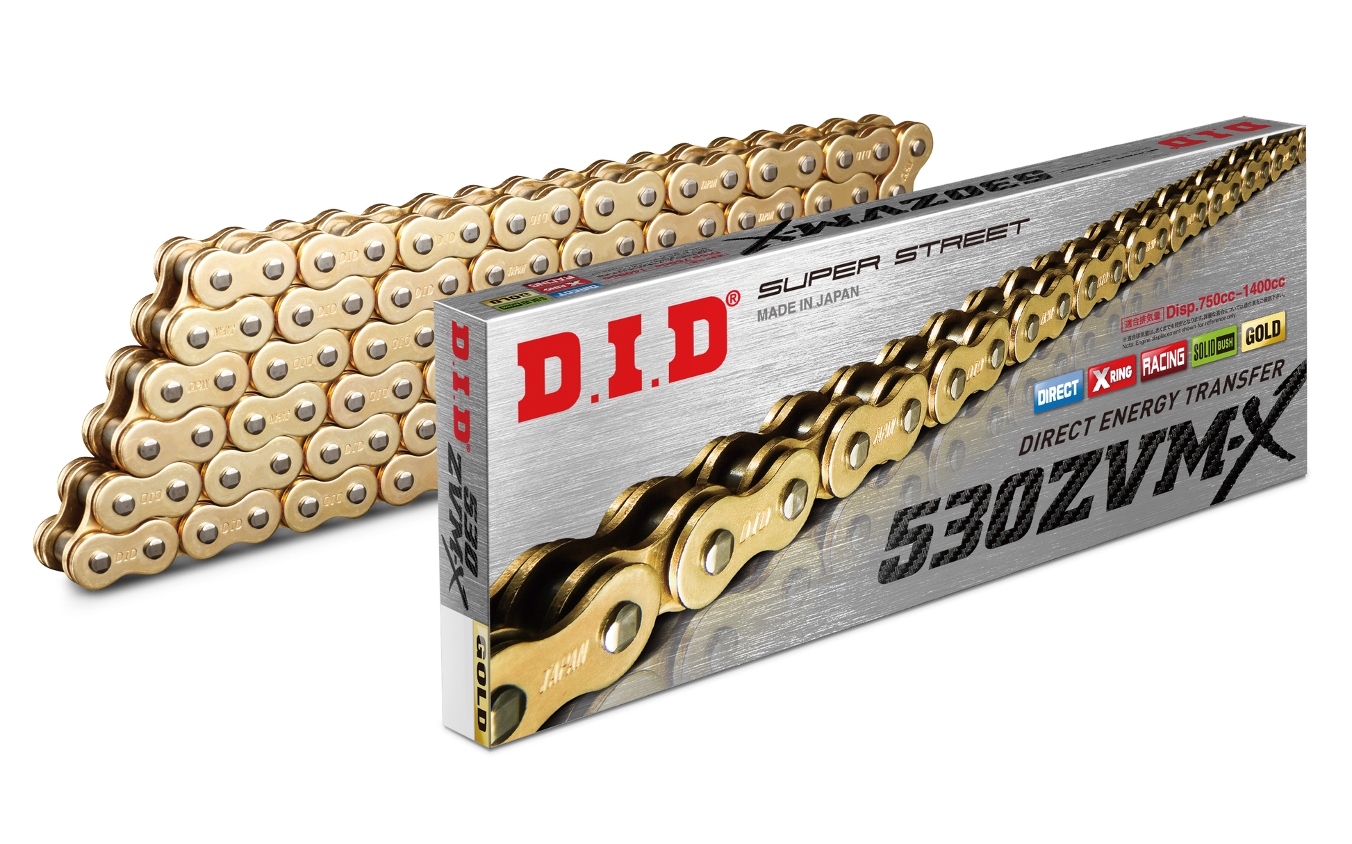 Super Street 530zvmxg 100l X Ring Chain Gold