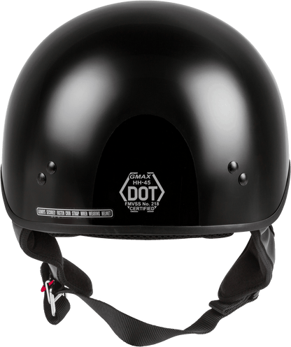 Hh 45 Half Helmet Naked Black Sm