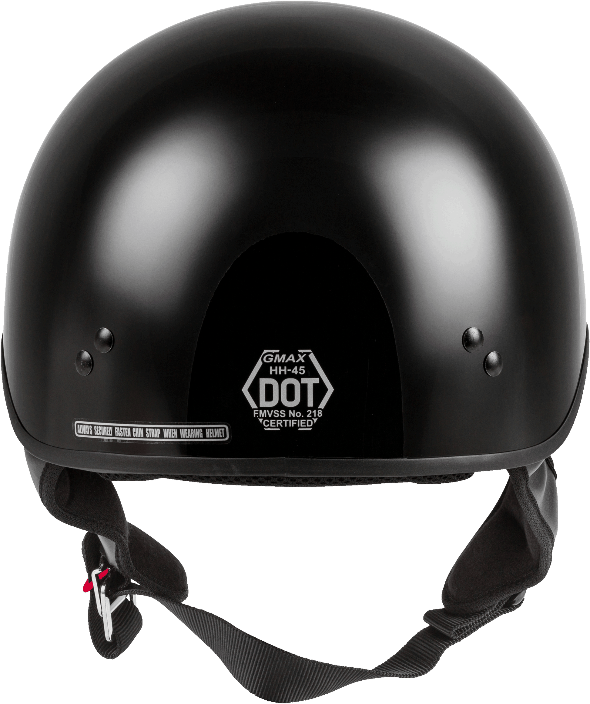 Hh 45 Half Helmet Naked Black Lg