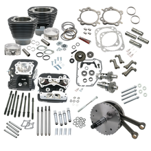 S&S Cycle 99-06 BT 124in Hot Set Up Kit W/ S&S Cylinder Heads - Wrinkle Black