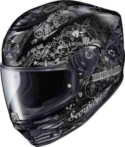 Exo R330 Full Face Helmet Shake 2 Black Sm