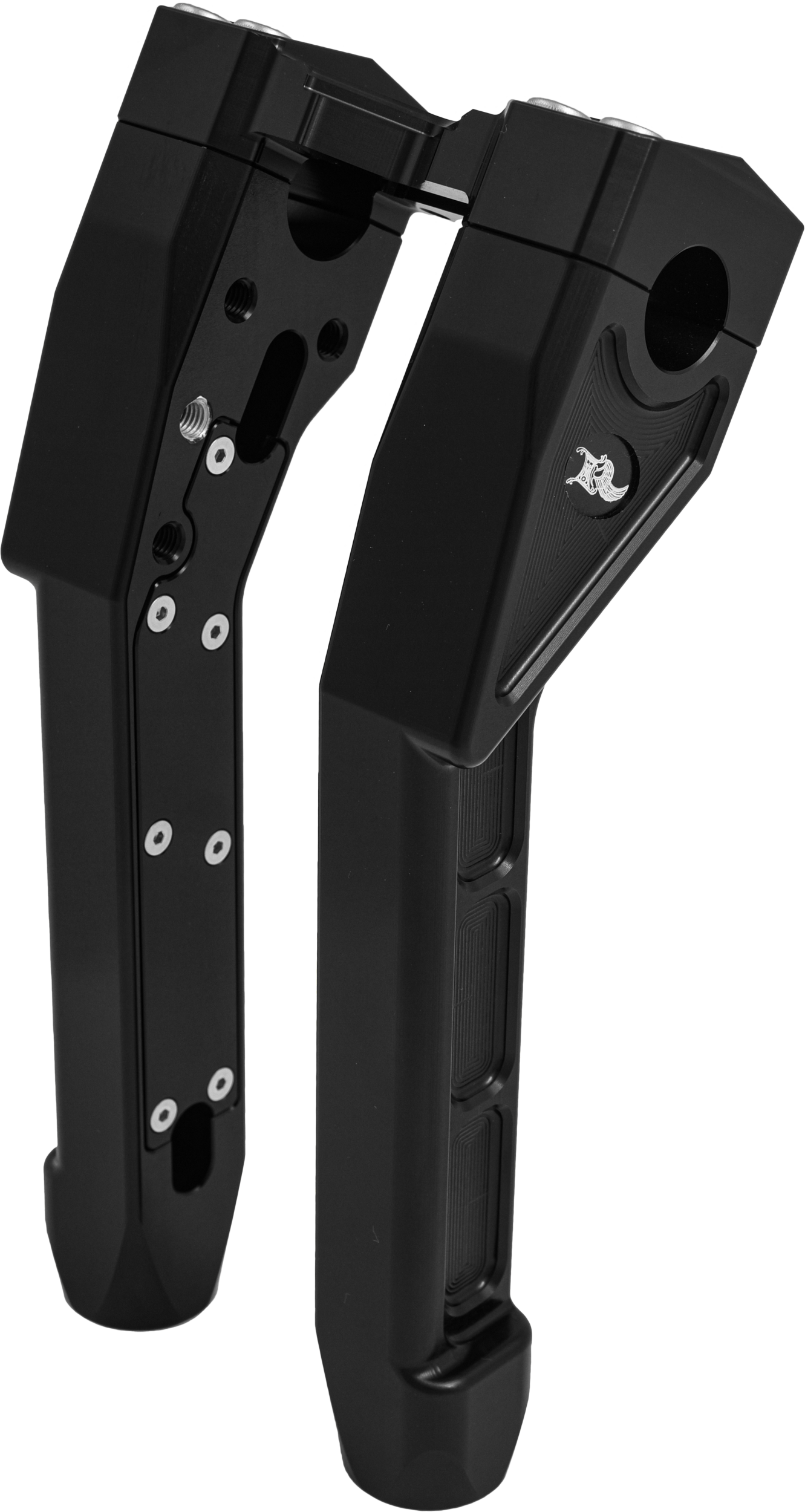 Nl 1 1/8" X Riser 10" Pull Back Black