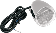 CHRIS PRODUCTS Turn Signal - Red LED - Chrome/Clear 8500C-LED-R